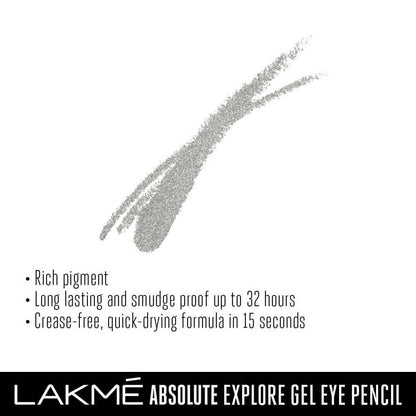 Lakme Absolute Explore Eye Pencil - Alluring Silver