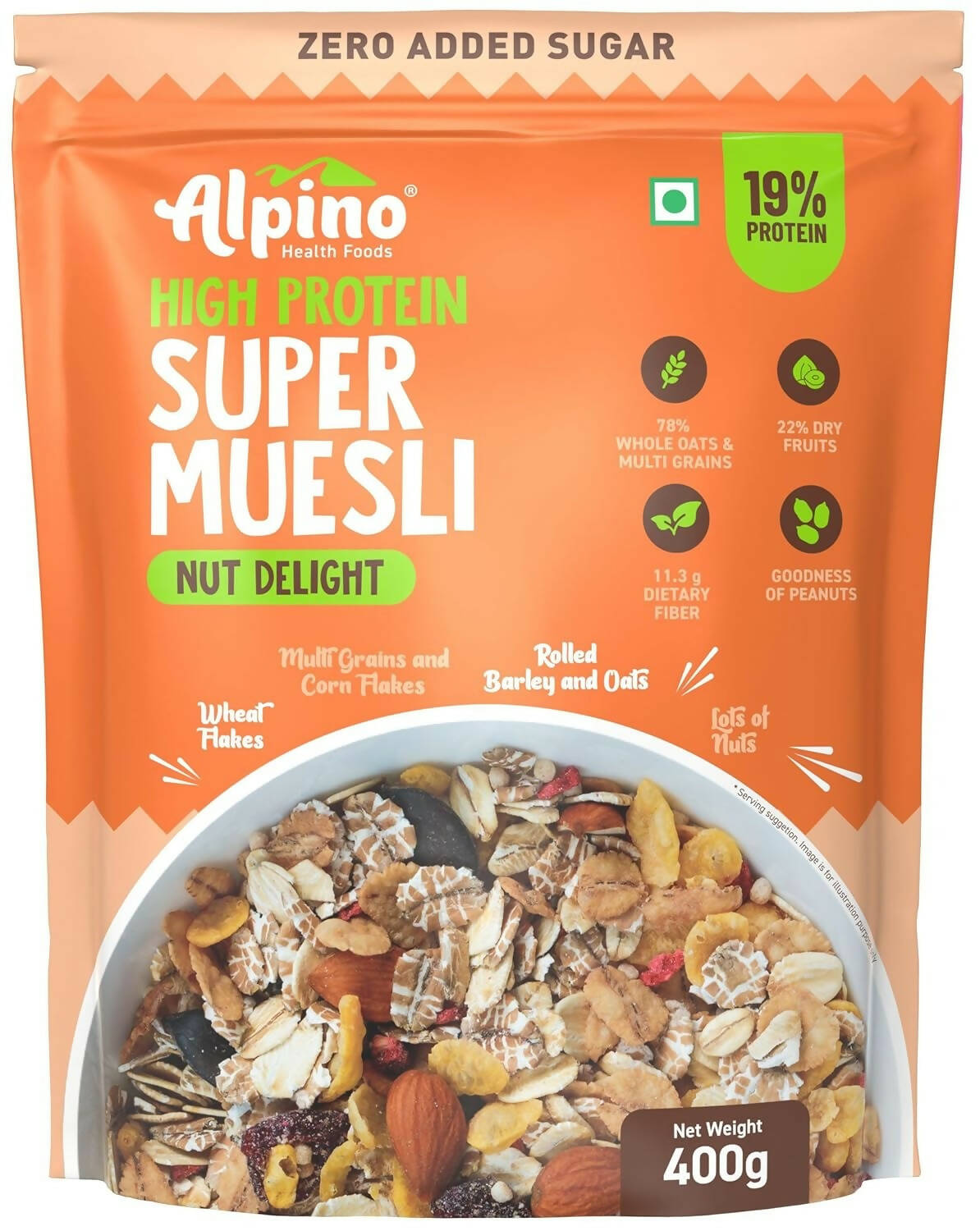 Alpino High Protein Super Muesli Nut Delight - BUDNE