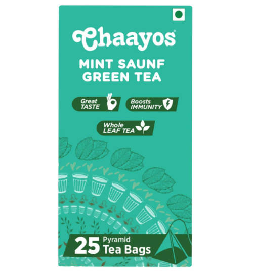 Chaayos Mint Saunf Green Tea Bags