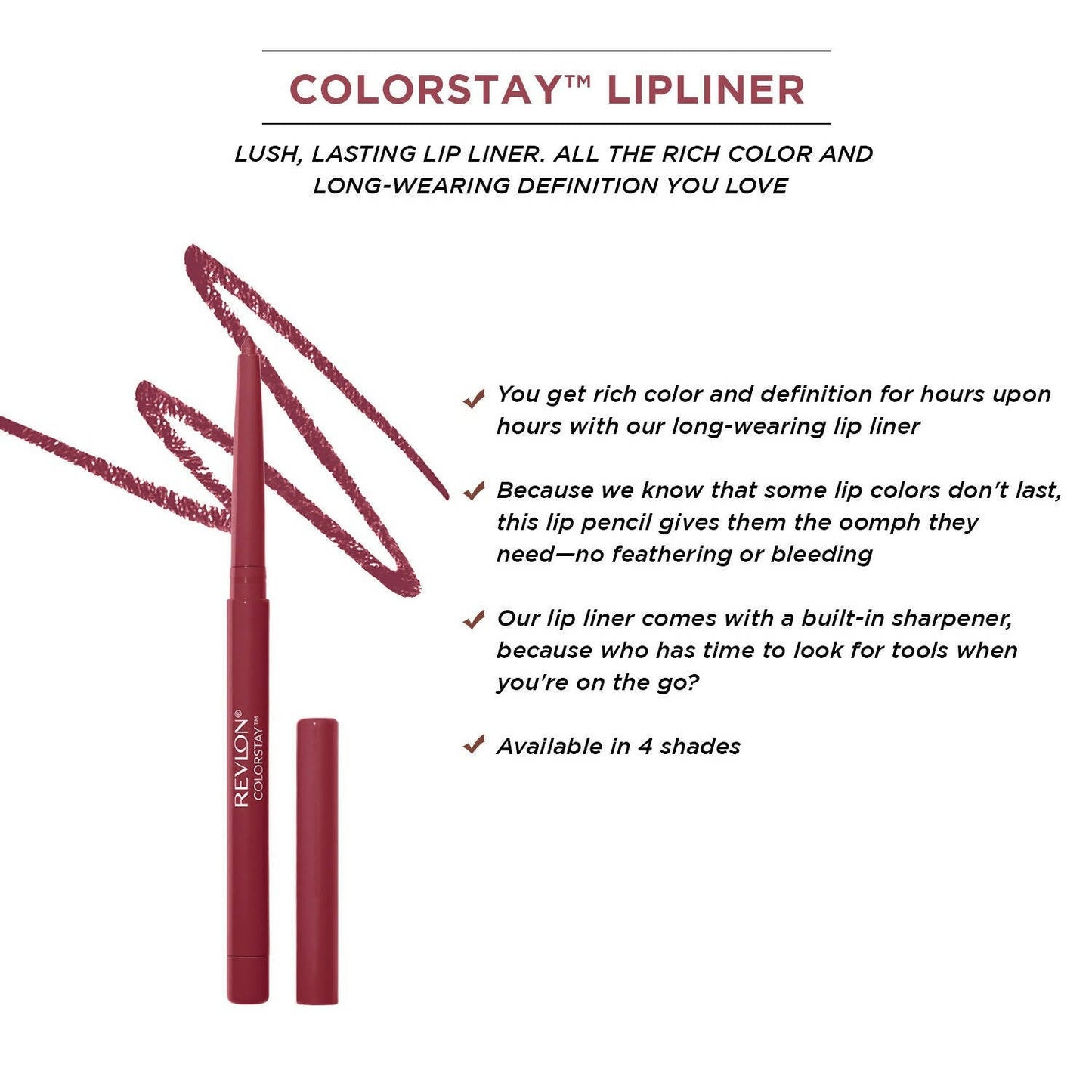 Revlon Colorstay Lip Liner Pencil - Wine