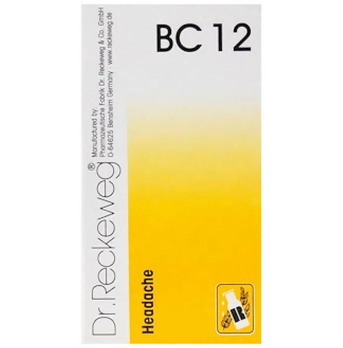 Dr. Reckeweg Bio-Combination 12 (BC 12) Tablets - usa canada australia