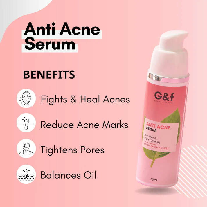 G&f Anti Acne Serum with Neem, Turmeric