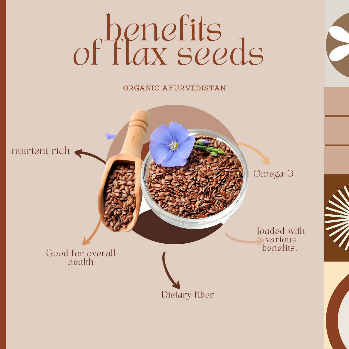 Organic AyurveBUDNEn Flax Seeds