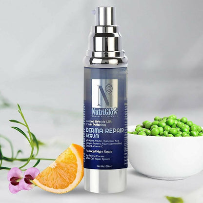 NutriGlow Advanced Organics Instant Wrinkle Lift & Skin Polishing Derma Repair Face Serum