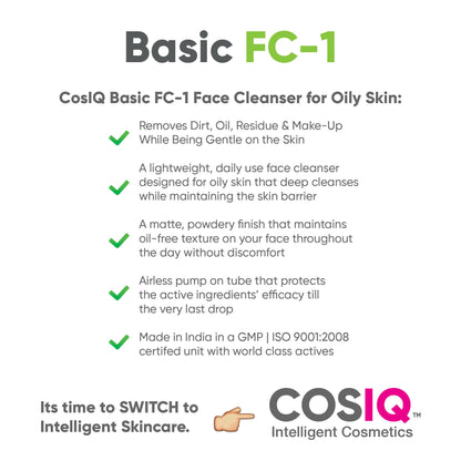 Cos-IQ FC-1 Face Cleanser for Oily Skin