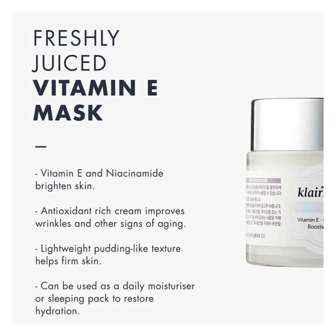 Dear Klairs Freshly Juiced Vitamin E Mask