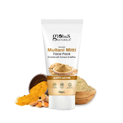 Globus Naturals Anti Acne Multani Mitti Face Pack - usa canada australia