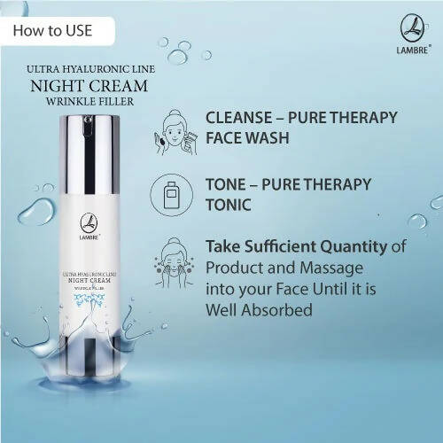 Lambre Ultra Hyaluronic Line Night Cream Wrinkle Filler