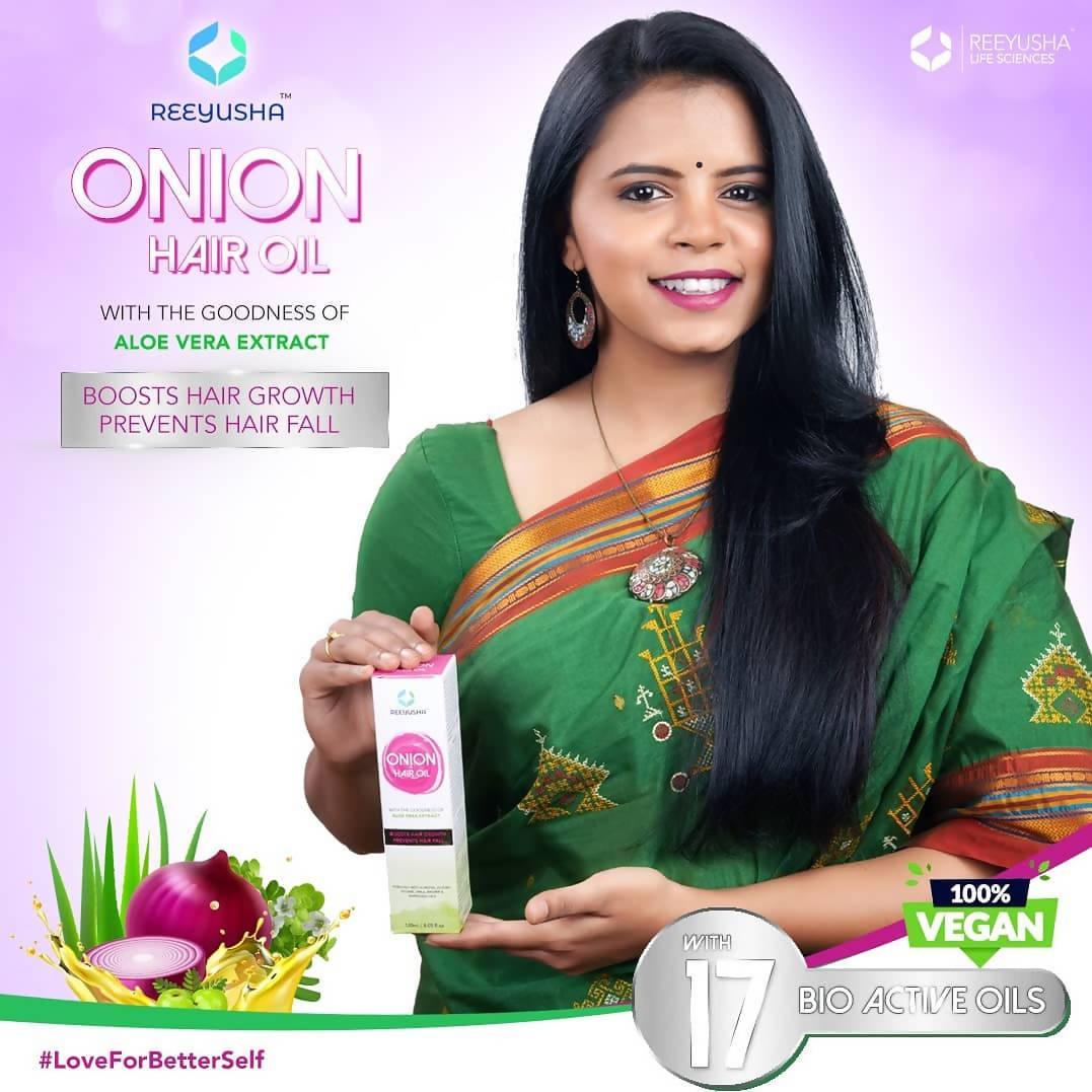 Reeyusha Onion Hair Oil with Aloe Vera Extract