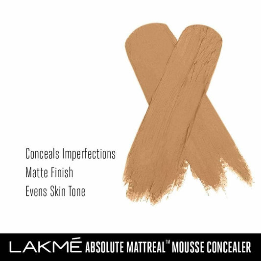Lakme Absolute Mattereal Mousse Concealer - Toffee