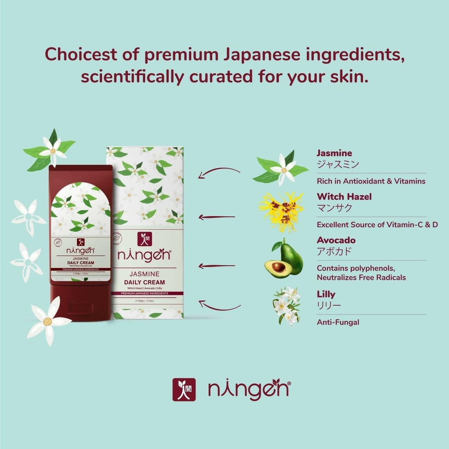 Ningen Jasmine Daily Cream