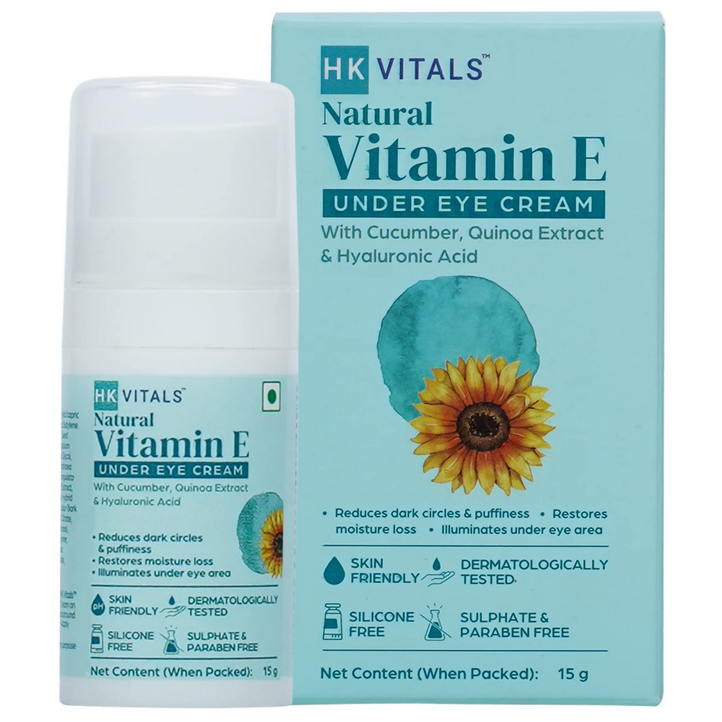 HK Vitals Vitamin E Under Eye Cream - BUDNEN