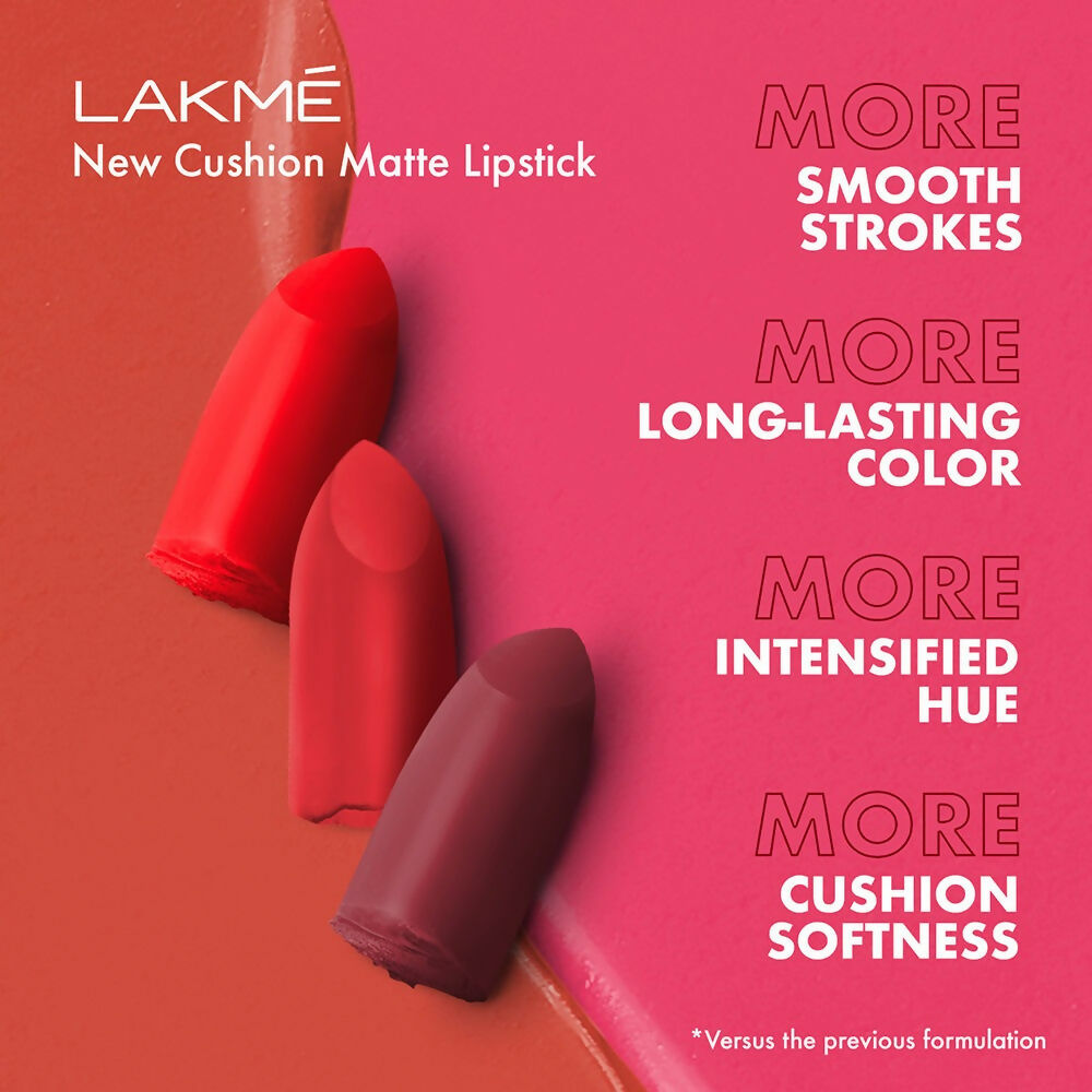 Lakme Cushion Matte Lipstick - Red Royale