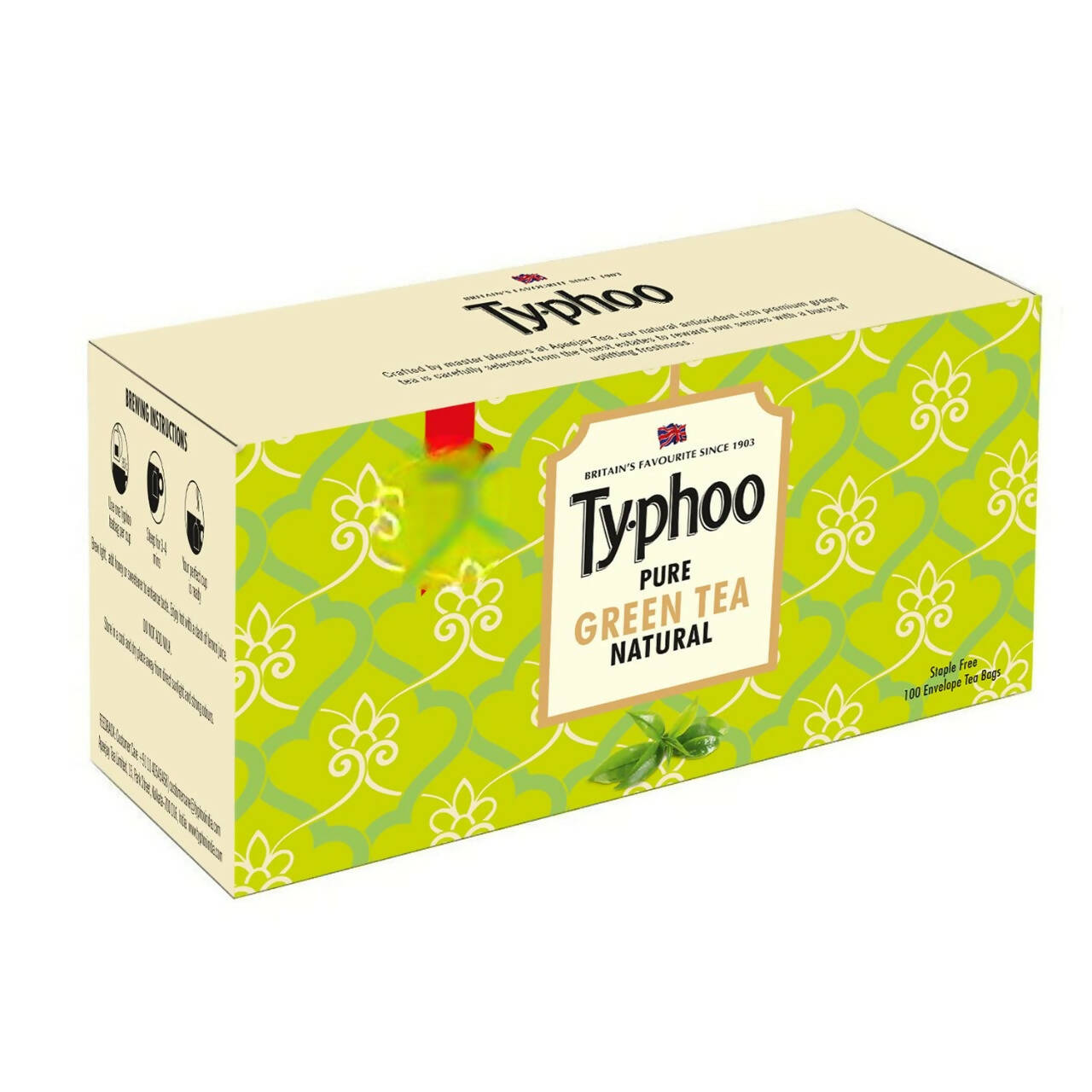 Typhoo Pure Natural Green Tea Bags -  buy in usa 