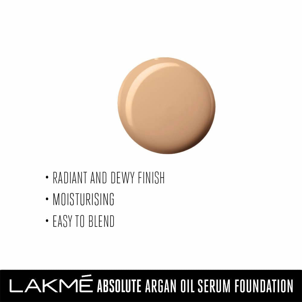 Lakme Absolute Argan Oil Serum Foundation With Spf 45 - Rose Silk
