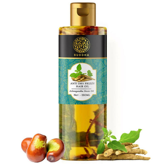 Buddha Natural Anti Dry Frizzy Hair Oil - For Instant Shine, Smoothness & Soft Hair - Buy in USA AUSTRALIA CANADA