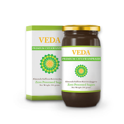 Veda Premium Chyawanprash (Sugar Free) - All Season Jaggery Chyawanprash with Almonds & Saffron, Pure & Fresh -  usa australia canada 