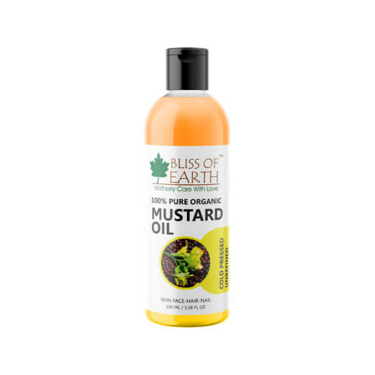 Bliss of Earth 100% pure Organic Mustard Oil - buy in USA, Australia, Canada