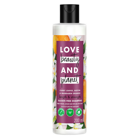 Love Beauty And Planet Curry Leaves Biotin & Mandarin Sulfate Free Shampoo