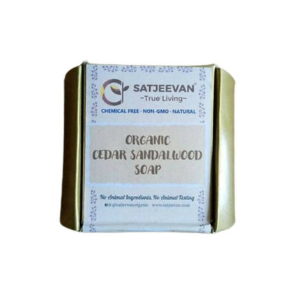 Satjeevan Organic Cedar Sandalwood Soap