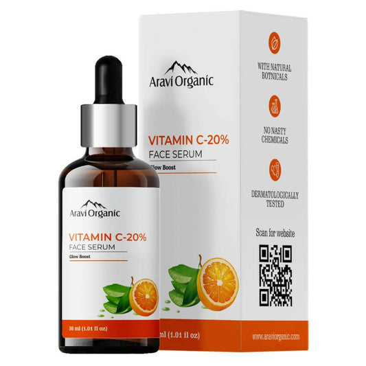 Aravi Organic 20% Vitamin C Face Serum - usa canada australia