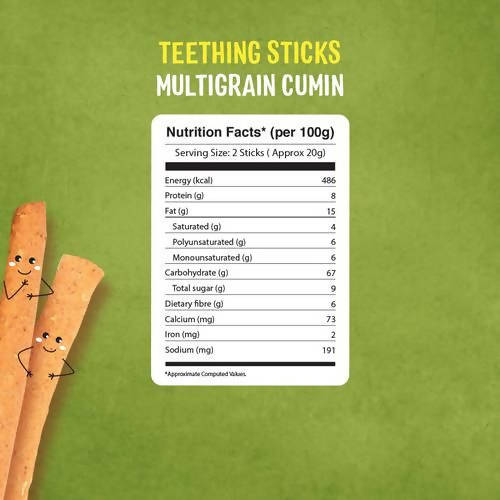 Timios Multigrain Cumin Teething Sticks For Toddlers