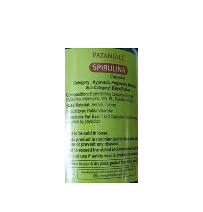 Patanjali Spirulina Capsule With Natural Spirulina
