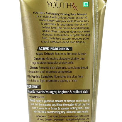 Lotus Herbals Youth RX Gineplex Youth Compound Anti Ageing Firming Face Masque