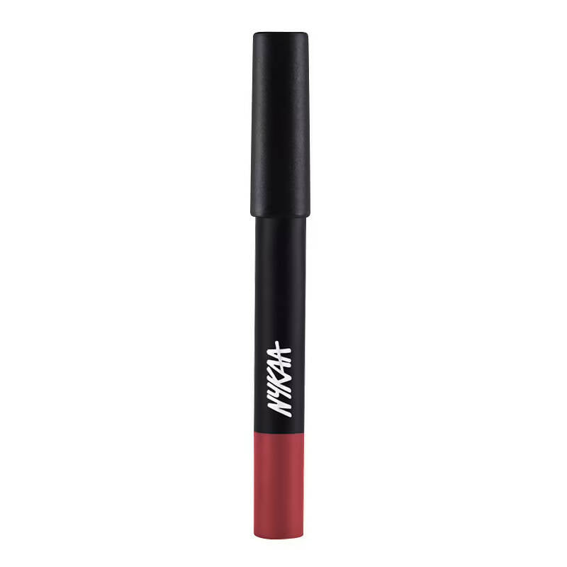 Nykaa Matte-Illicious Lip Crayon Lipstick - Kiss N Tell 06