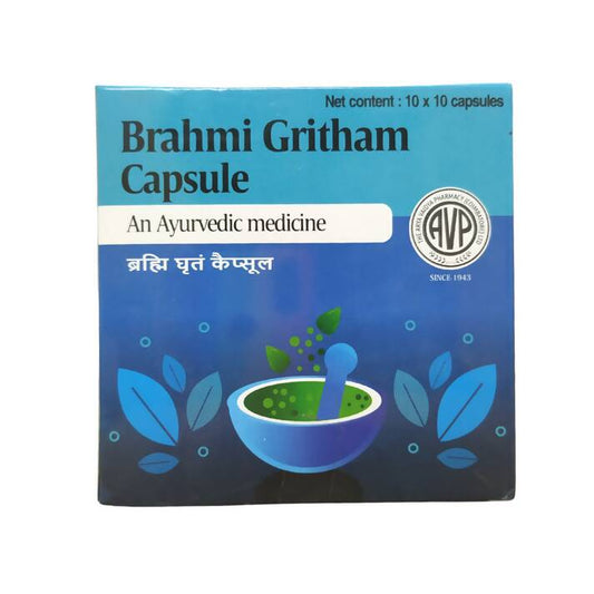 AVP Ayurveda Brahmi Gritham Capsules - usa canada australia
