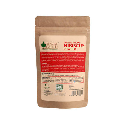Bliss of Earth 100% Pure Natural Hibiscus Flower Powder