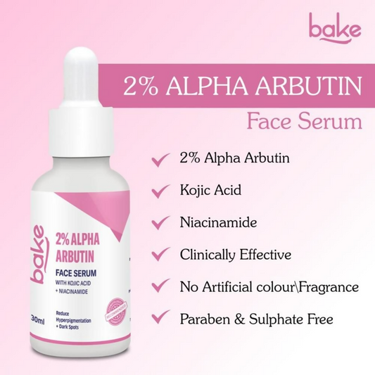 Bake 2% Alpha Arbutin Face Serum With Kojic Acid & Niacinamide