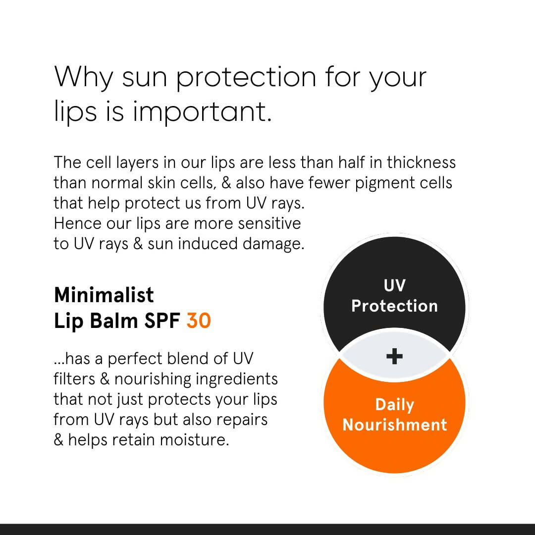 Minimalist SPF 30 Lip Balm For Protection & Nourishment