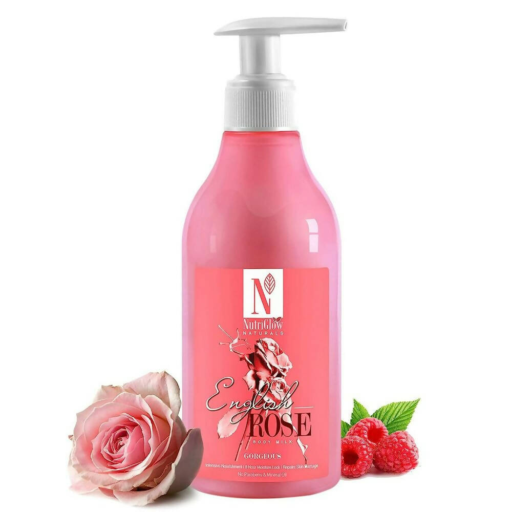 NutriGlow NATURAL'S English Rose Body Milk - BUDNEN