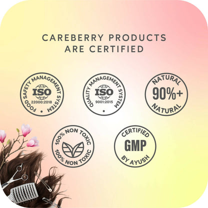 Careberry Keratin Oil & Silk Proteins Anti-Frizz Shampoo For Dry & Frizzy Hair