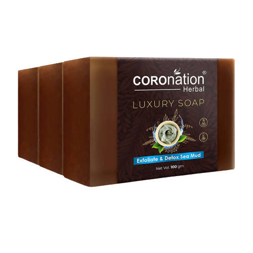 Coronation Herbal Exfoliate & Detox Dead Sea Mud Luxury Soap - usa canada australia