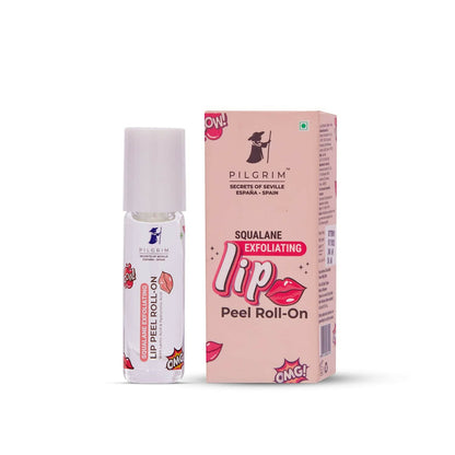 Pilgrim Spanish Lip Peel Roll-on with Lactic Acid & Hyaluronic Acid For Soft & Glossy Lips, Hydrating Dry & Flaky Lips