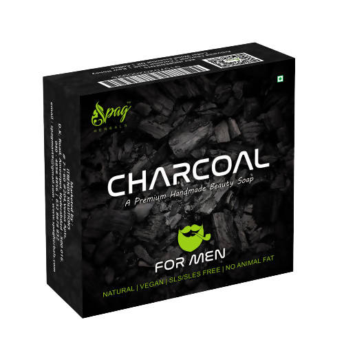 Spag Herbals Charcoal Handmade Soap For Men - BUDEN