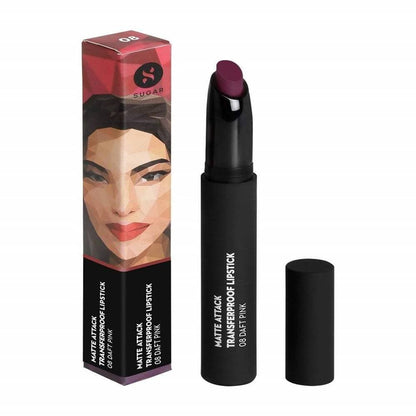 Sugar Matte Attack Transferproof Lipstick - Daft Pink (Deep Pink)