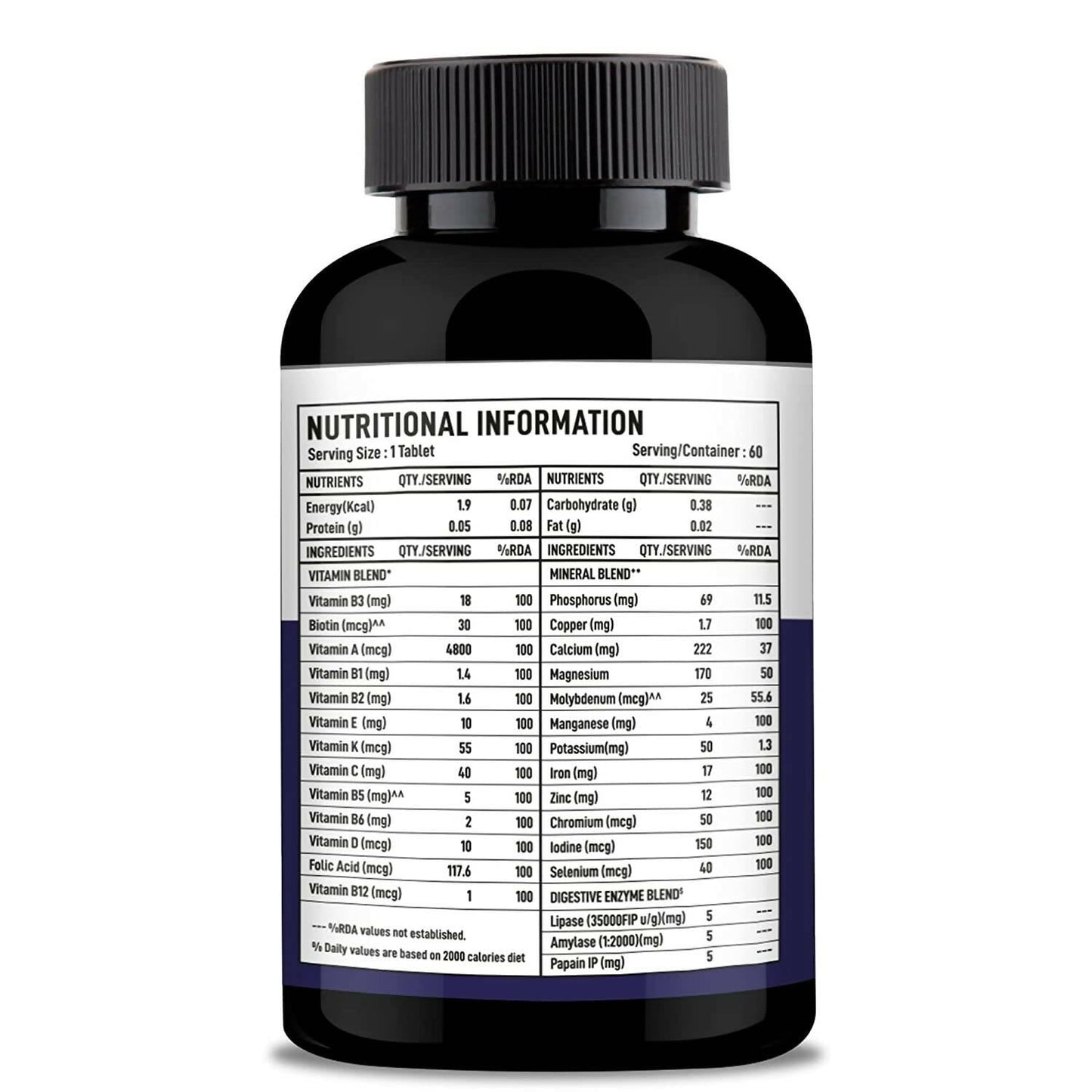 Nutracology Multivitamin for Men for Energy Strength & Stamina Tablets