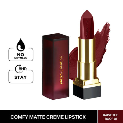 Faces Canada Comfy Matte Creme Lipstick - Raise The Roof 01
