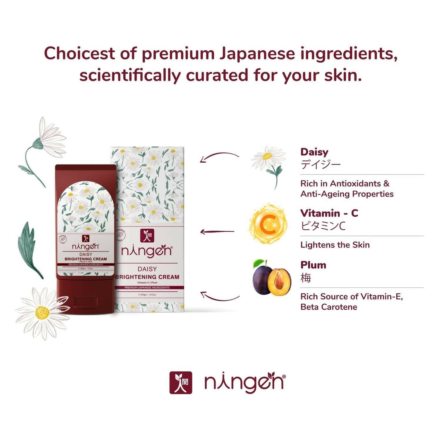 Ningen Daisy Brightening Face Cream