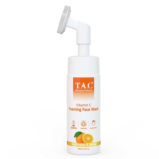 TAC - The Ayurveda Co. Vitamin C Foaming Face Wash for Face Brightening, Clean & Glowing Skin for Women & Men - usa canada australia