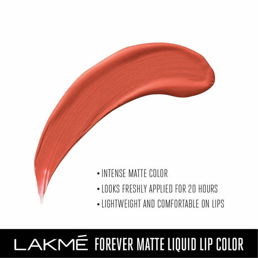 Lakme Forever Matte Liquid Lip Colour - Orange Tango