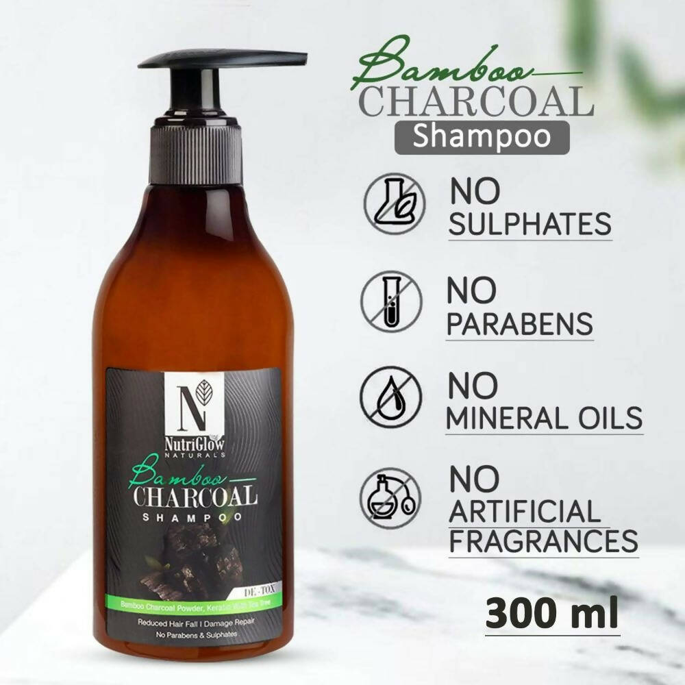 NutriGlow NATURAL'S Bamboo Charcoal Shampoo