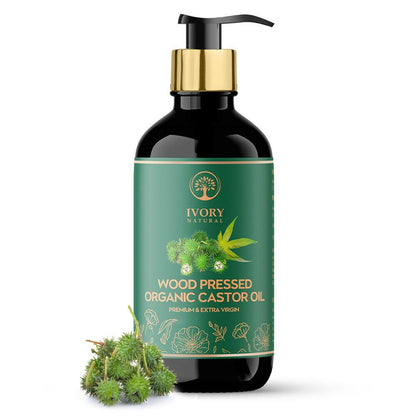 Ivory Natural Wood Pressed Organic Castor Oil For Healthy Skin & Hair Wellness