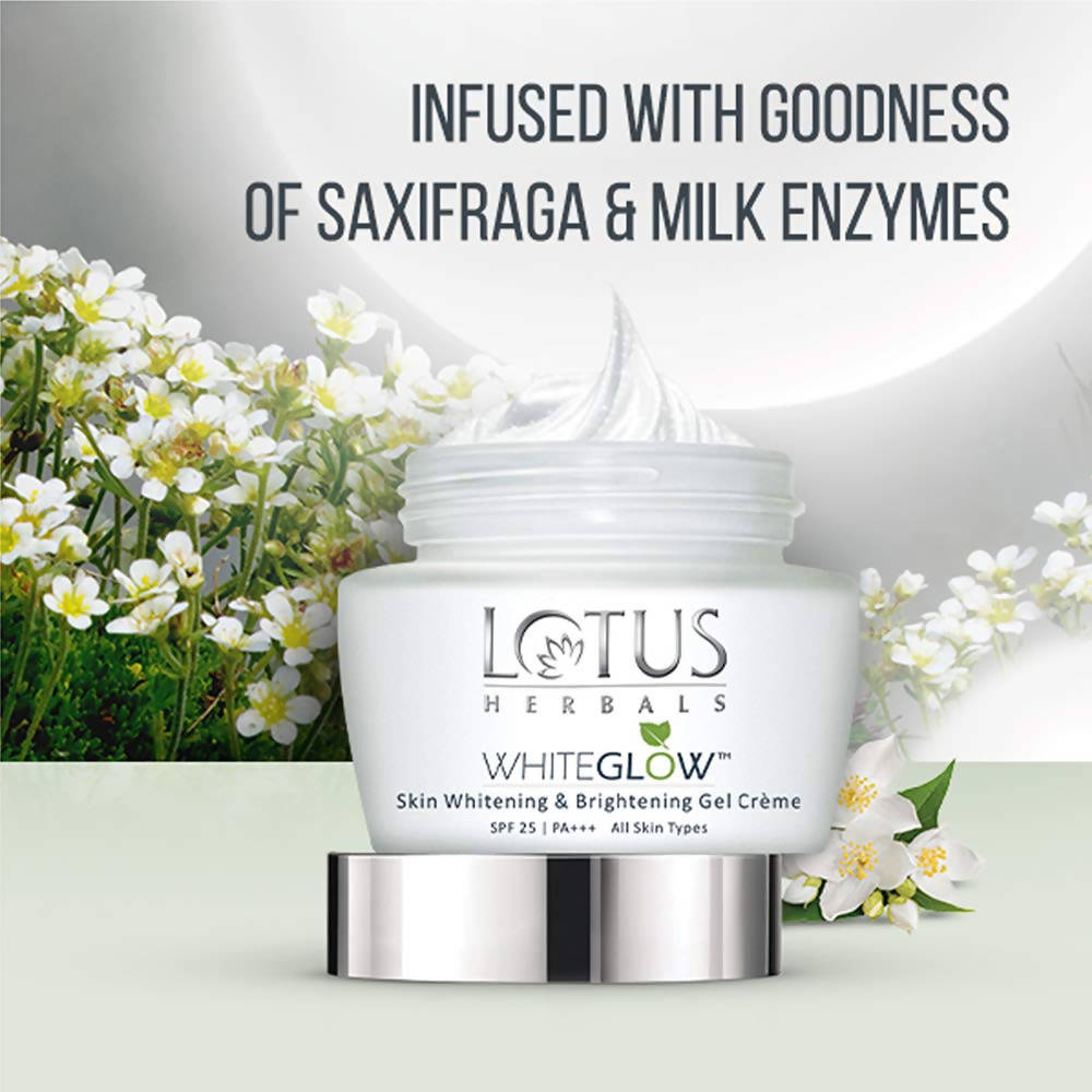 Lotus Herbals Whiteglow Skin Whitening And Brightening Gel Cream (SPF-25)