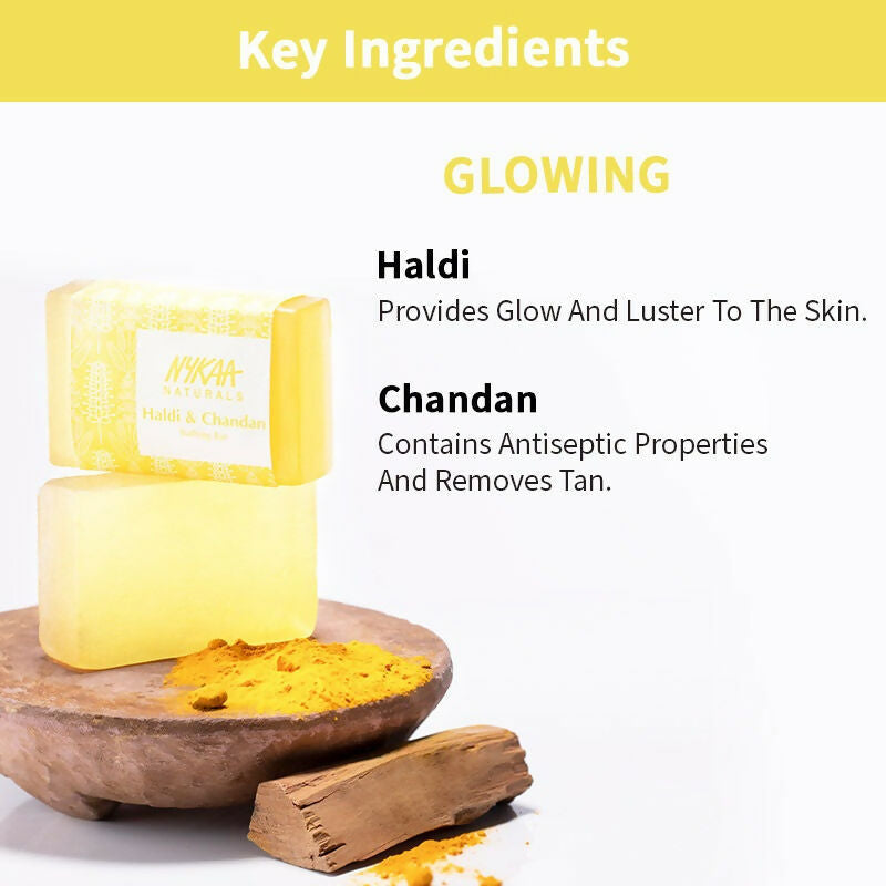 Nykaa Naturals Haldi & Chandan Glowing Bathing Soap