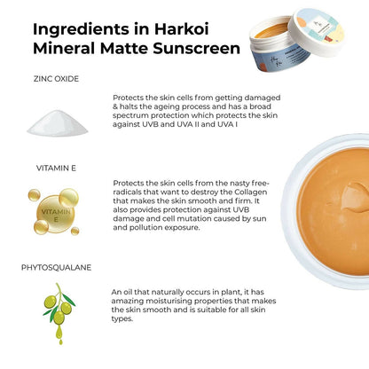 The Harkoi Mineral Matte Sunscreen - SPF 35 - Shade #5