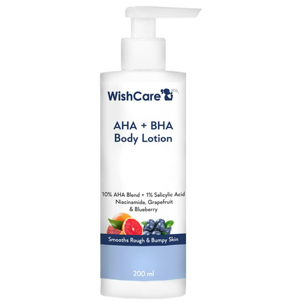 WishCare 10% AHA + 1% BHA Body Lotion for Smooths Rough & Bumpy Skin